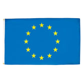 AZ FLAG bandera Europa frontal vista clara, alta visibilidad