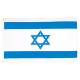 AZ FLAG bandera Israel frontal mostrando diseño nítido y colores vivos