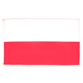 AZ FLAG vista frontal de la bandera de Polonia, colores nítidos y visibilidad