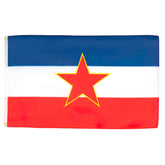 AZ FLAG bandera Yugoslavia vista frontal con colores vibrantes
