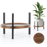 AZADESJET soporte frontal con bandeja de nogal mostrando estabilidad