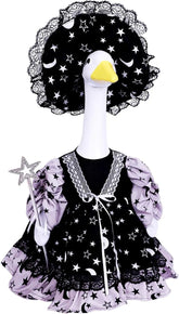AZYM vestido frontal mostrando estampado Halloween y realce decorativo