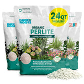Back to the Roots empaque frontal mostrando 24 qt y beneficios