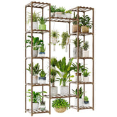 Bamworld estantería frontal mostrando 12 niveles y ahorro de espacio