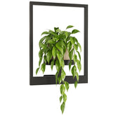Bamworld soporte de pared frontal mostrando macetas y estética moderna