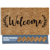 Barnyard Designs felpudo frontal con mensaje Welcome que da bienvenida y estilo