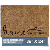 Barnyard Designs felpudo frontal con texto Home Sweet Home, entrada acogedora