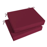 Basic Beyond cojín frontal burgundy mostrando confort y estilo
