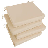 Basic Beyond vista frontal del set de 4 cojines beige, comodidad inmediata