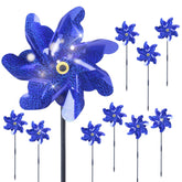 BATTIFE frente del pack de 10 molinetes azul añade defensa visual