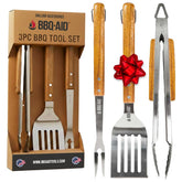 BBQ-Aid set frontal mostrando las tres piezas y beneficio de versatilidad