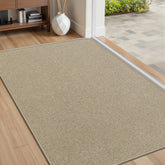 BEISIFLOOR felpudo frontal khaki mostrando diseño y tamaño práctico