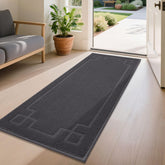 BEQHAUSE felpudo frontal empaquetado gris oscuro, protección inmediata