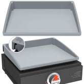 BESSIO tapete frontal cubriendo plancha Blackstone protegiendo superficie