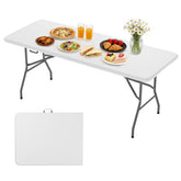 BestOffice mesa plegable vista frontal mostrando superficie blanca y uso versátil