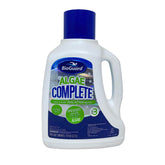 BioGuard botella frontal mostrando etiqueta clara y volumen 2 litros beneficio control de algas
