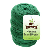 Biostretch vista frontal del empaque mostrando bola verde y facilidad de uso
