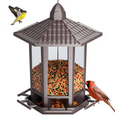 Birdream comedero frontal mostrando diseño pagoda y atractivo visual