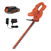 BLACK+DECKER vista frontal del recortasetos listo para usar y fácil de manejar