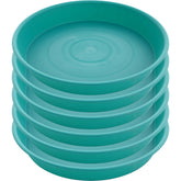 Bleuhome bandeja frontal mostrando forma y color teal, protege superficies