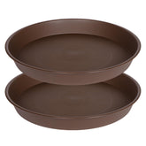 Bleuhome plato frontal 12" chocolate mostrando forma y tamaño, protege superficies