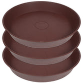 Bleuhome plato frontal 22" color chocolate mostrando diseño y tamaño práctico