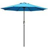 Blissun parasol frente mostrando cobertura amplia y estética