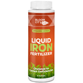 Bloom City envase frontal de 8 oz mostrando etiqueta y beneficios