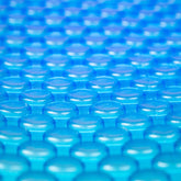 Blue Wave vista frontal de la cubierta rectangular que conserva calor