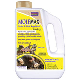 Bonide MOLEMAX paquete frontal mostrando envase y peso 5 lb para protección de césped