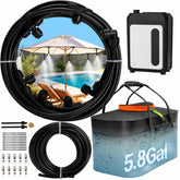 Bonviee vista frontal del kit mostrando manguera y boquillas para instalación rápida