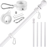 BONWIN mástil frontal montado en pared mostrando estética blanca y limpieza