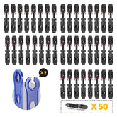 BougeRV pack frontal con conectores solares 10AWG y llaves, instalación rápida
