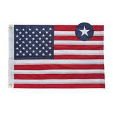 Bradford bandera frontal 16x24 mostrando colores vivos y visibilidad