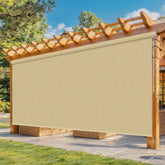 Breezombra vista frontal del toldo mostrando privacidad y sombra