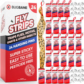 BugBane paquete frontal mostrando 24 tiras, solución compacta y lista para usar