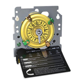 Bxmgr T104M vista frontal con dial claro y conectores, control fiable