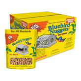 C&S envase frontal de Berry Suet Nuggets mostrando tamaño y marca, fácil uso