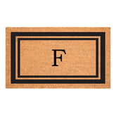 Calloway Mills felpudo letra F vista frontal aporta bienvenida elegante