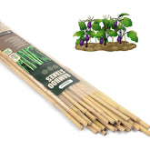 Cambaverd paquete frontal mostrando 20 estacas, ideal para soporte vegetal