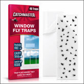 Catchmaster empaque frontal mostrando 48 trampas y beneficio de cobertura prolongada