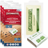 Catchmaster empaque frontal mostrando 12 trampas para control interior sin pesticidas
