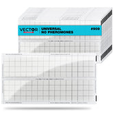 Catchmaster vista frontal del empaque mostrando 12 repuestos adhesivos y compatibilidad