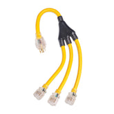 Champion adaptador frontal mostrando forma y conectores, fácil identificación