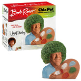 Chia Bob Ross frontal mostrando detalle cerámico y atractivo decorativo