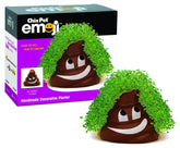 Chia emoji Poopy frontal mostrando diseño divertido y fácil plantación