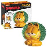Chia Garfield frontal mostrando detalle de la cerámica y efecto verde