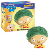 Chia Stewie frente mostrando la maceta decorativa Chia y estilo divertido