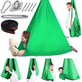 Chihee columpio frontal mostrando hamaca sensorial y forma envolvente