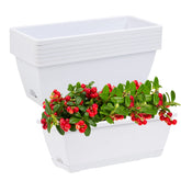 CHUKEMAOYI paquete frontal de 7 jardineras, aspecto ordenado y ahorro de espacio